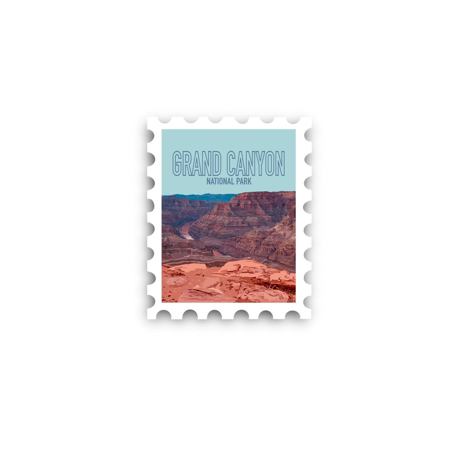Grand Canyon National Park Stamp Sticker
