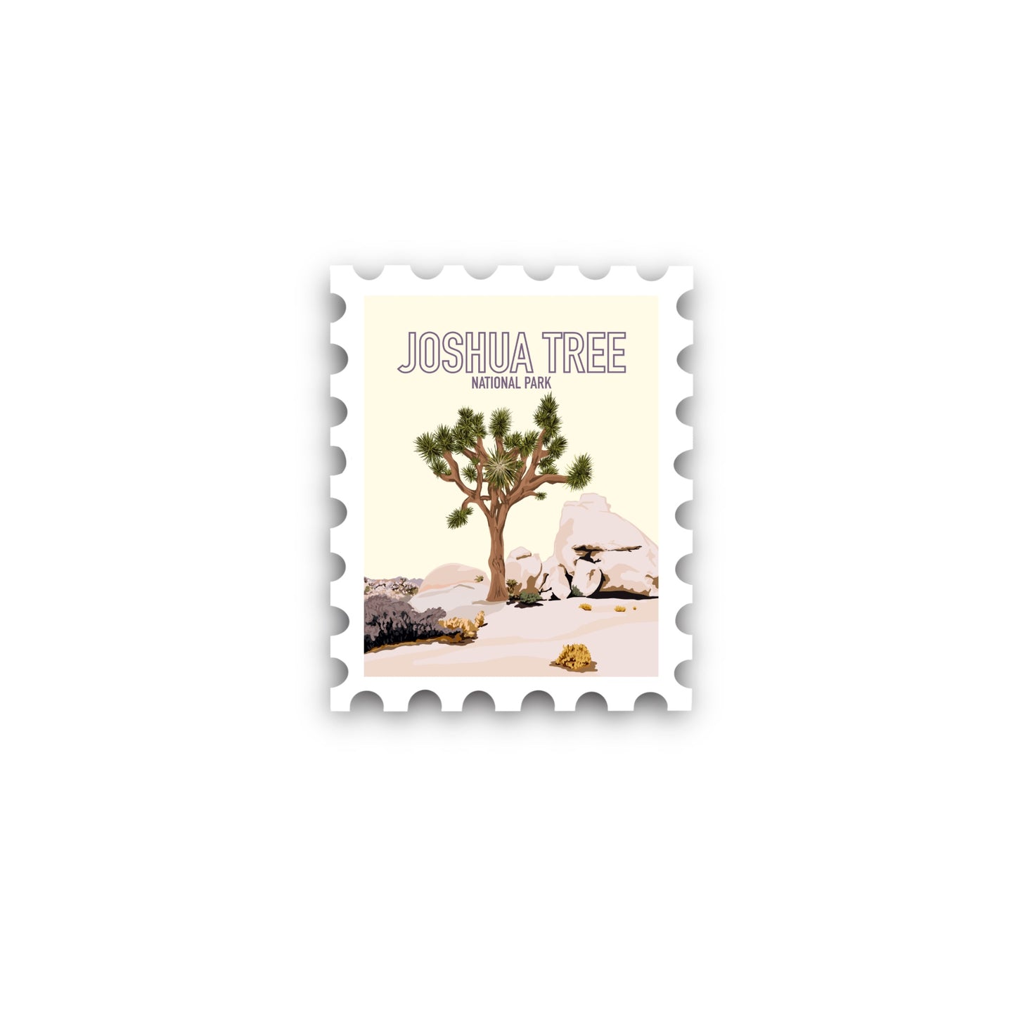 Joshua Tree National Park Stamp Sticker