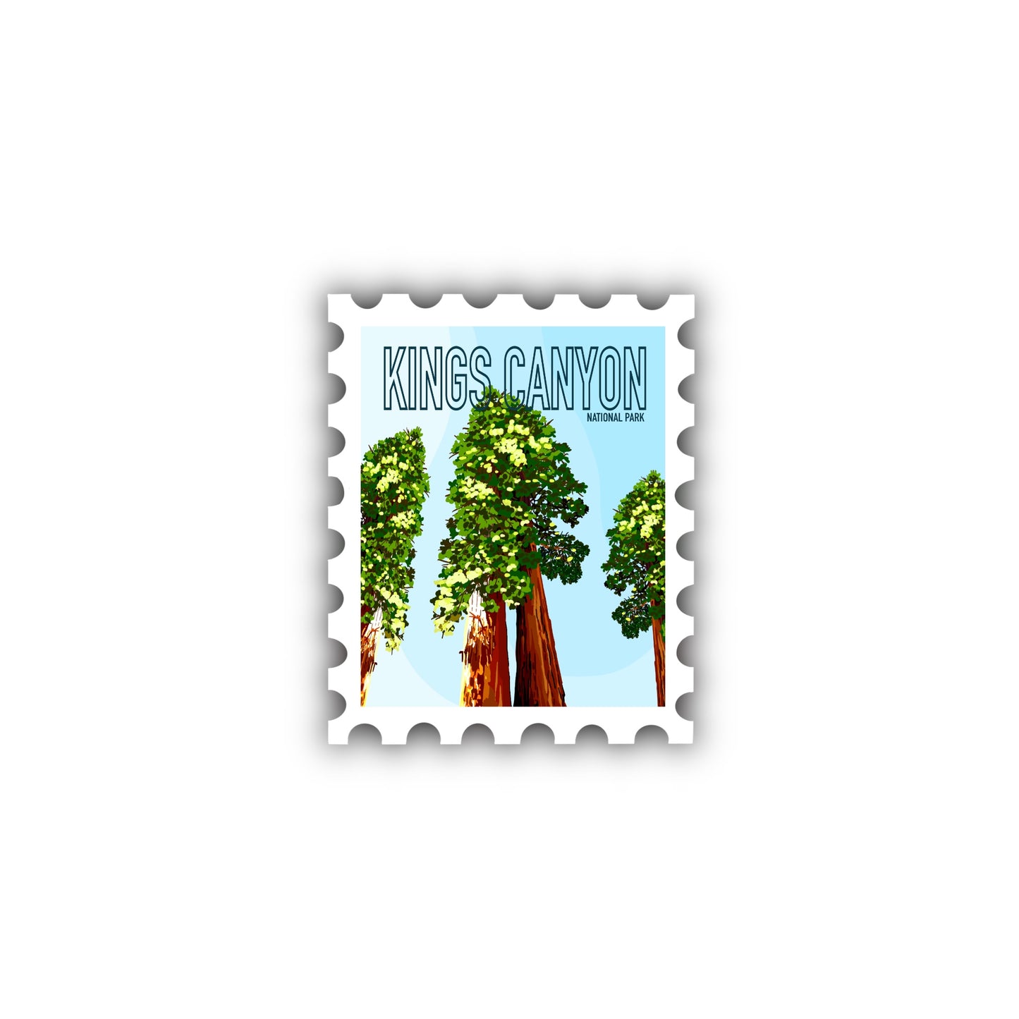 Kings Canyon National Park Stamp Sticker