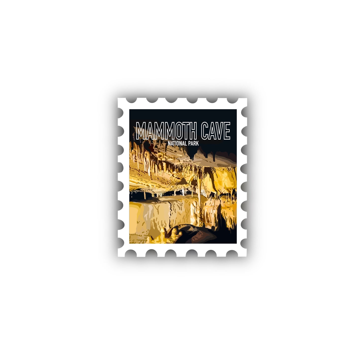 Mammoth Cave National Park Stamp Sticker