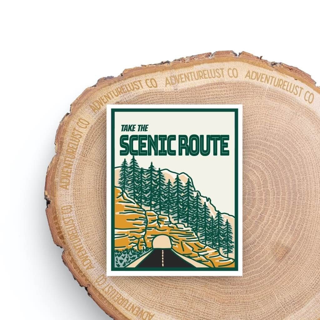 Take the Scenic Route Sticker — Adventurelust