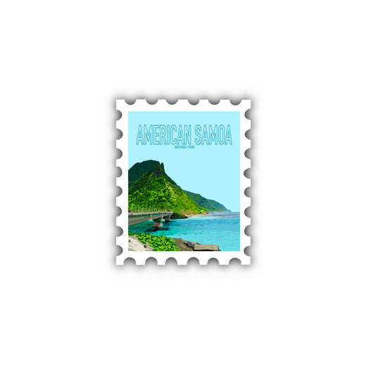 American Samoa National Park Stamp Sticker