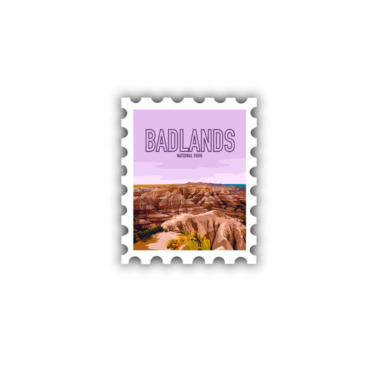 Badlands National Park Stamp Sticker