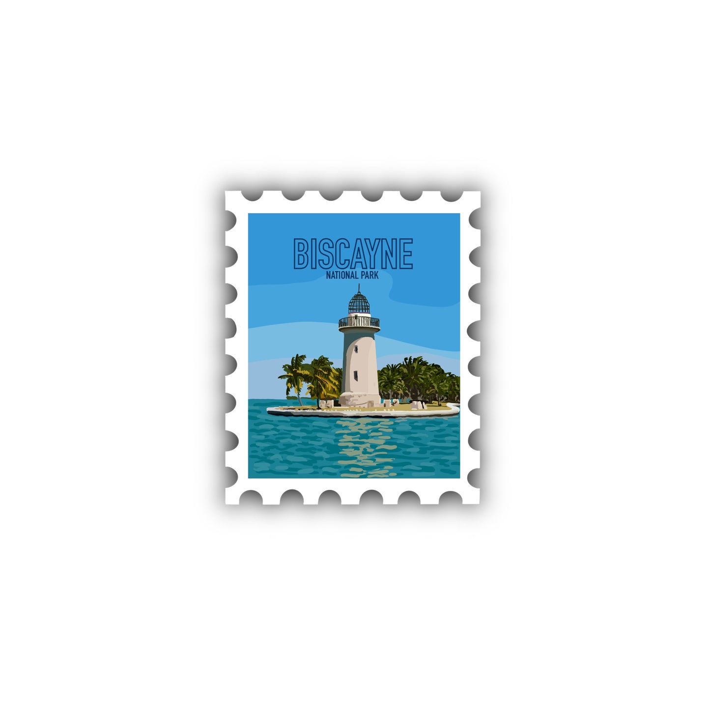 Biscayne National Park Stamp Sticker