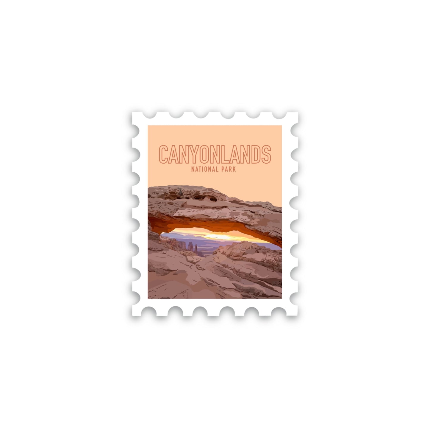 Canyonlands National Park Stamp Sticker