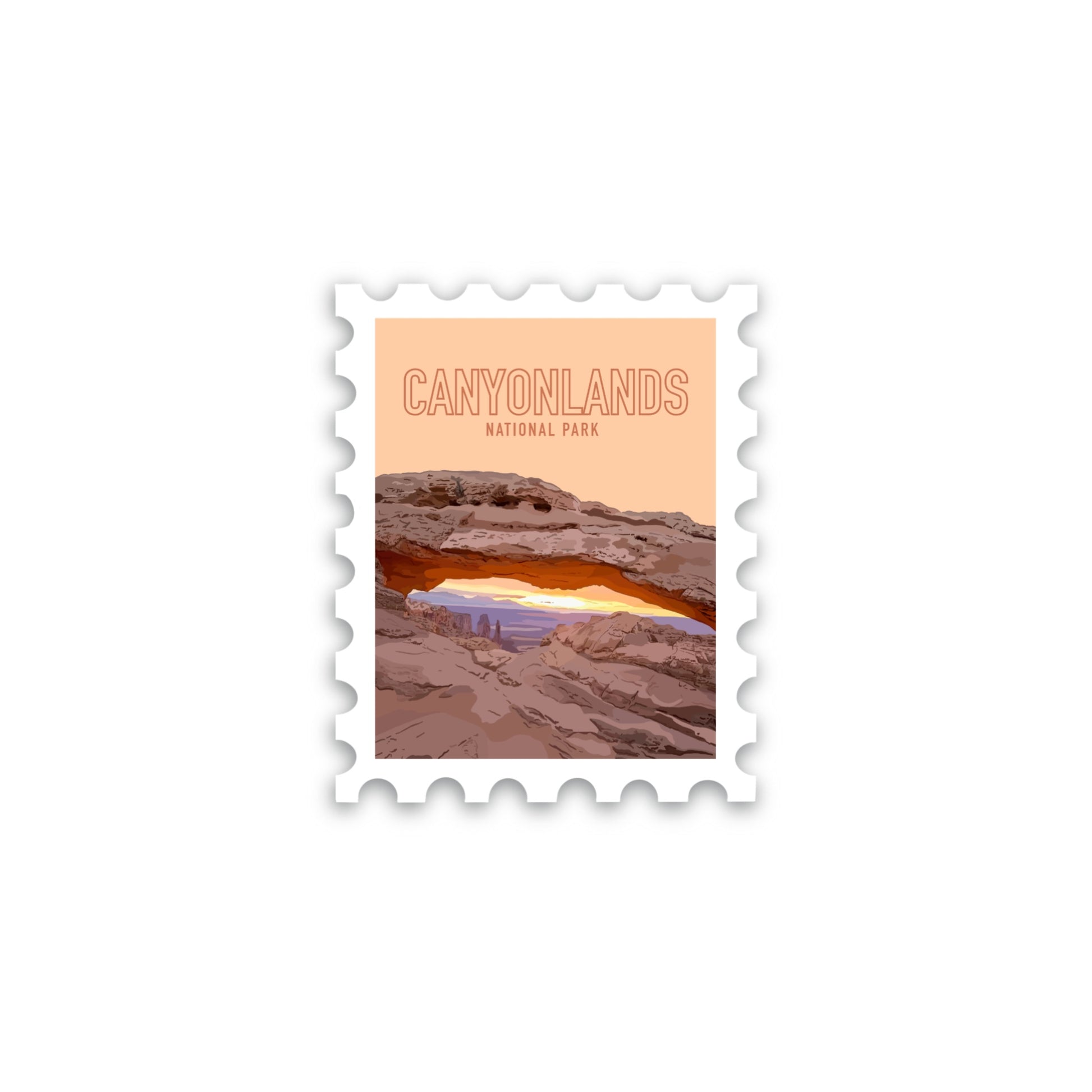 Canyonlands National Park Stamp Sticker