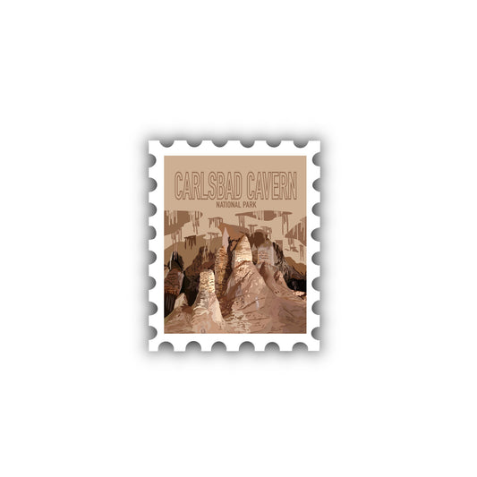 Carlsbad Cavern National Park Stamp Sticker