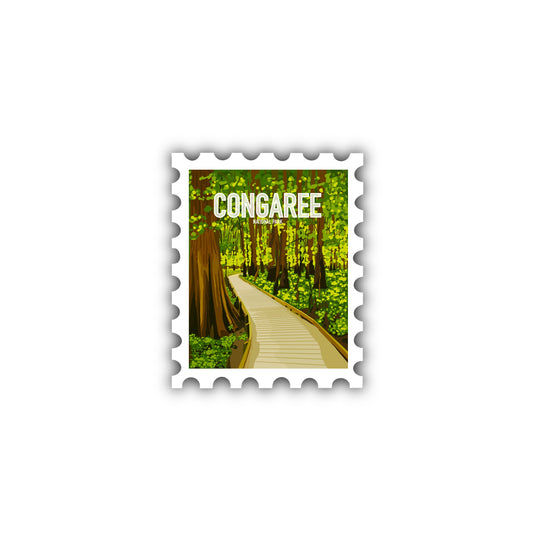 Congaree National Park Stamp Sticker