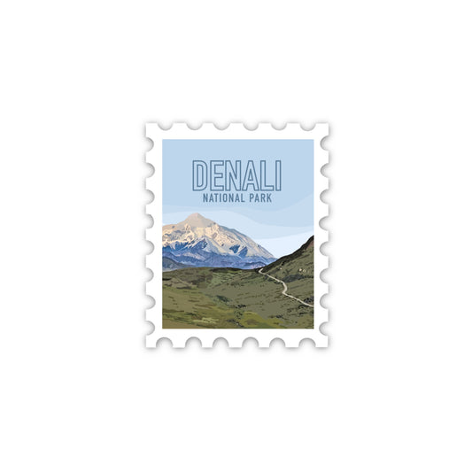 Denali National Park Stamp Sticker