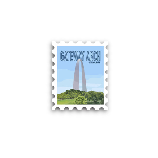 Gateway Arch National Park Stamp Sticker