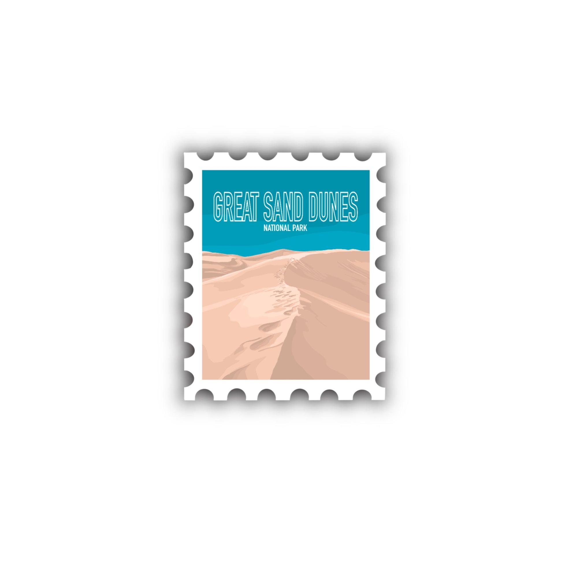 Great Sand Dunes National Park Stamp Sticker