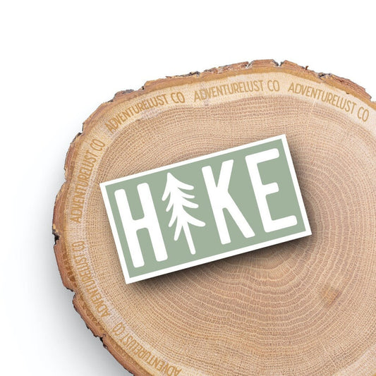 Sage Green Hike Tree Sticker — Adventurelust