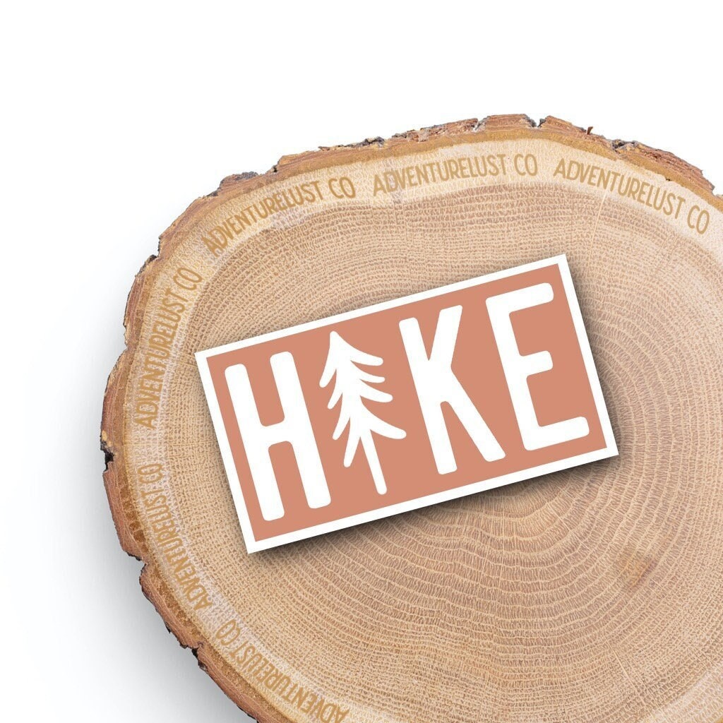 Peach Hike Tree Sticker