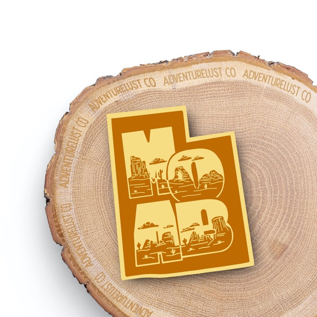 Moab Utah State Vinyl Sticker — Adventurelust