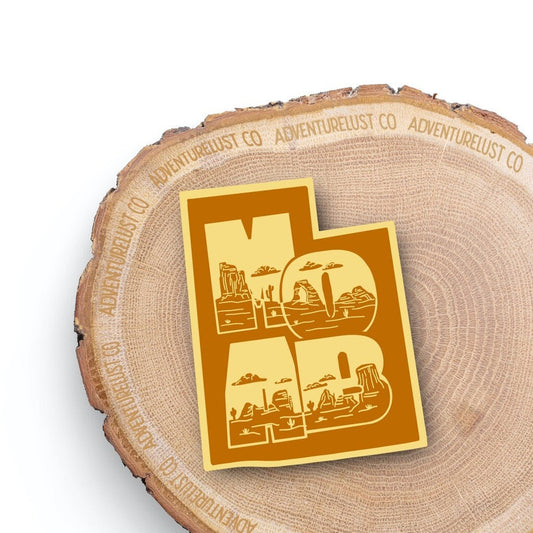 Moab Utah State Vinyl Sticker — Adventurelust