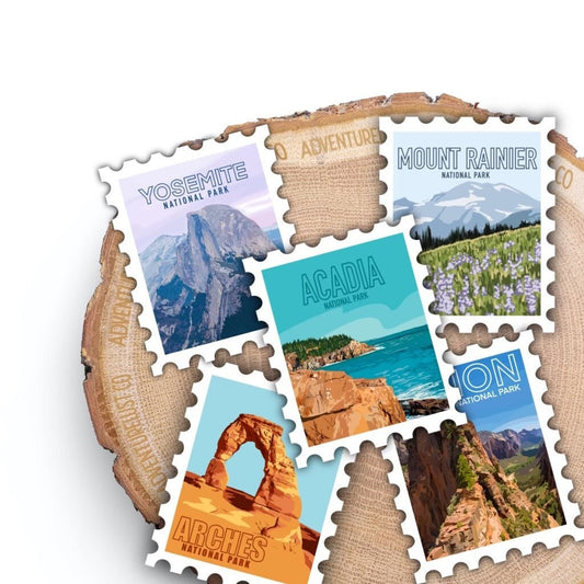 Choose 5 Stamp National Park Stamp Vinyl Stickers