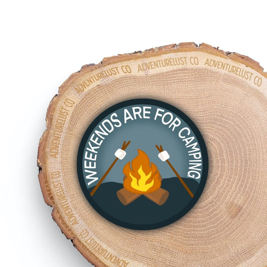 Weekends are for Camping Sticker