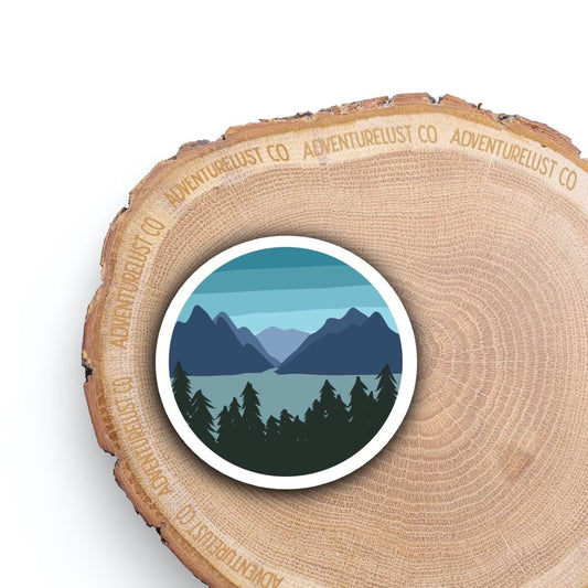 Mountain View Sticker — Adventurelust