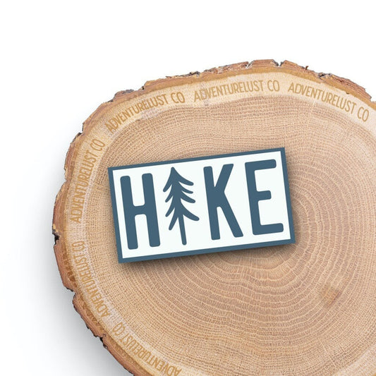 Blue Hike Tree Sticker