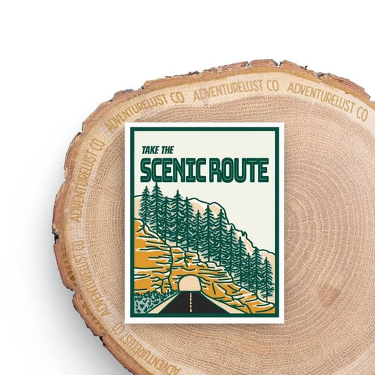 Take the Scenic Route Sticker — Adventurelust