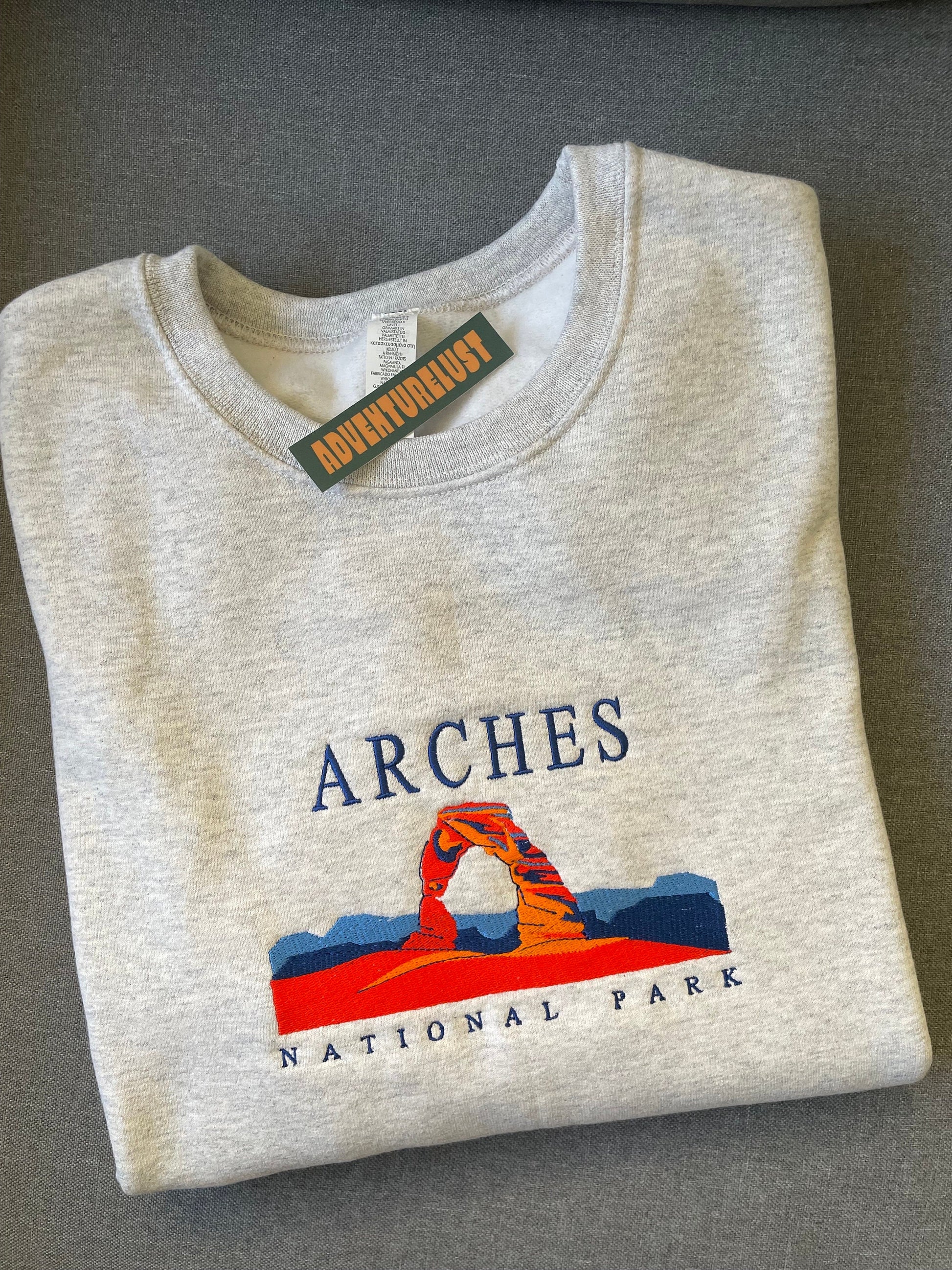 Embroidered Arches National Park Crewneck