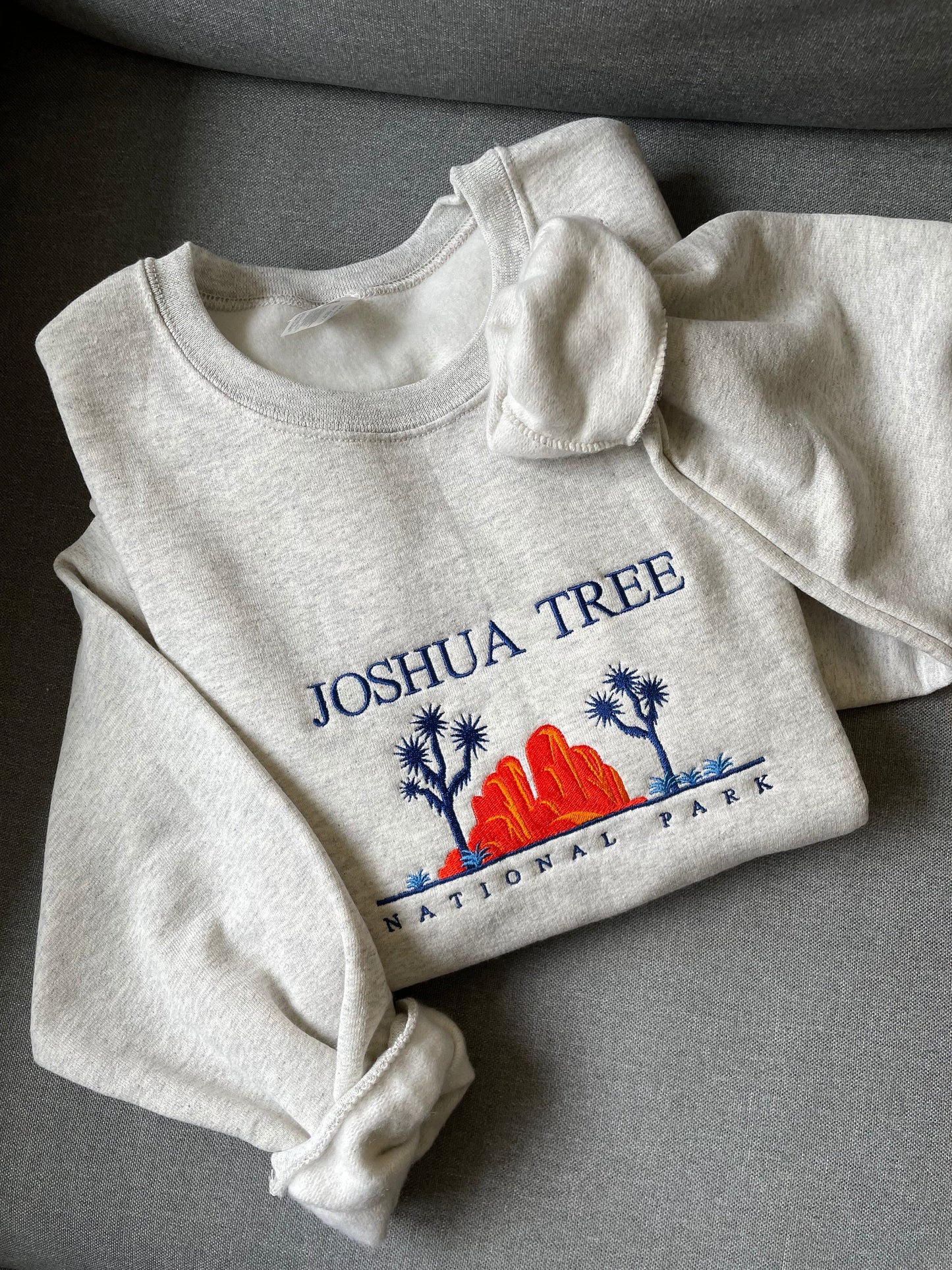 Embroidered joshua tree national park crewneck — Adventurelust
