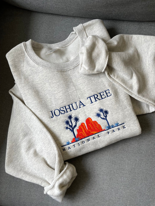 Embroidered joshua tree national park crewneck — Adventurelust