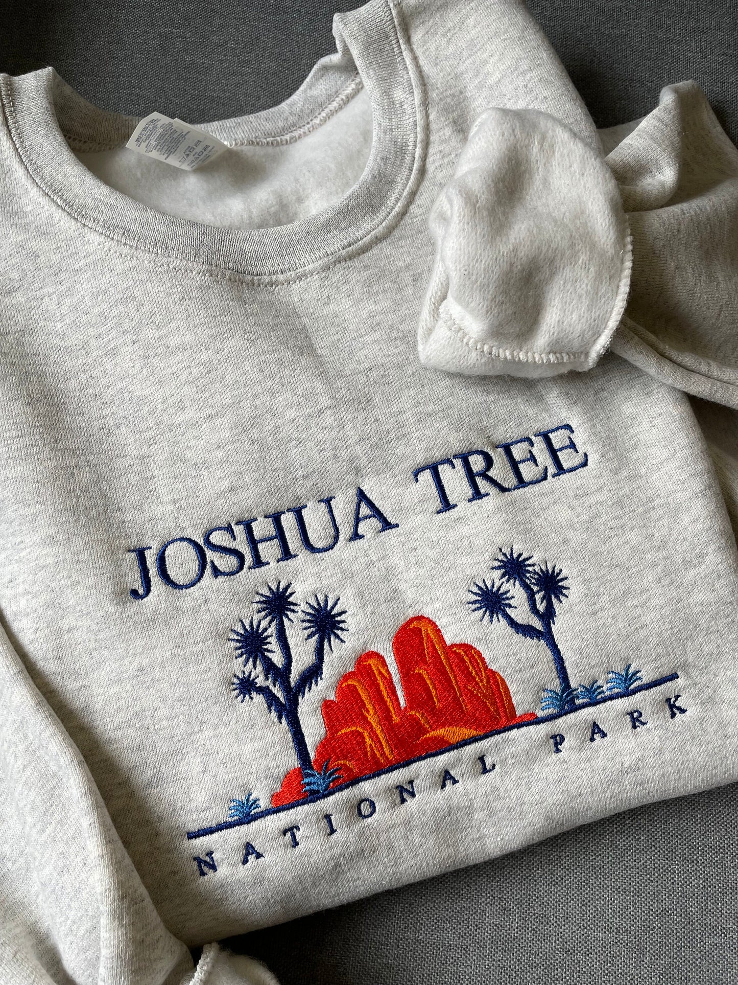 Embroidered joshua tree national park crewneck — Adventurelust