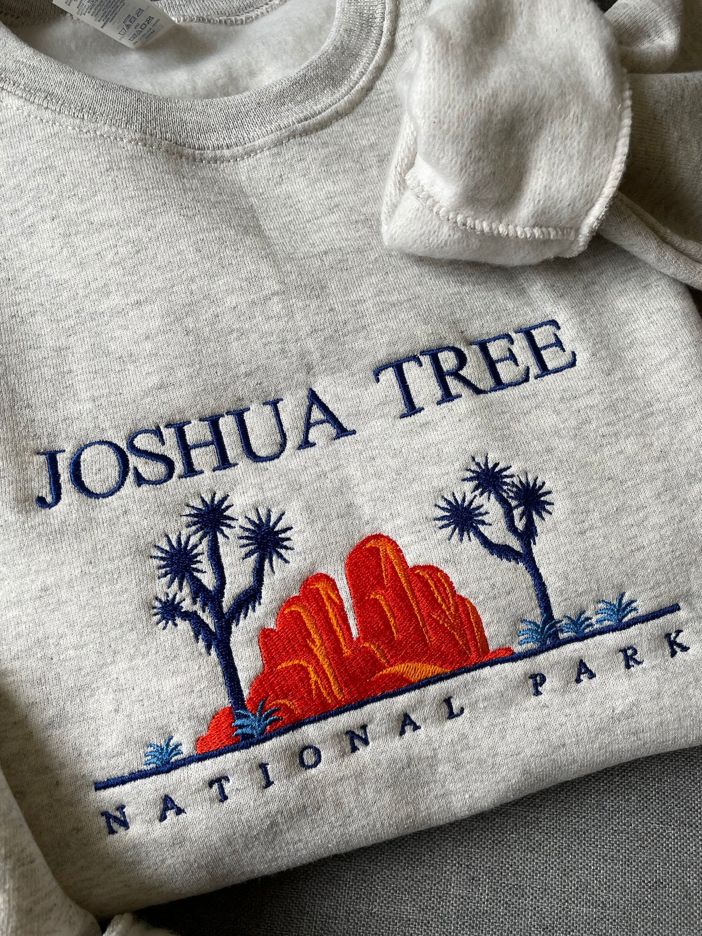 Embroidered joshua tree national park crewneck — Adventurelust