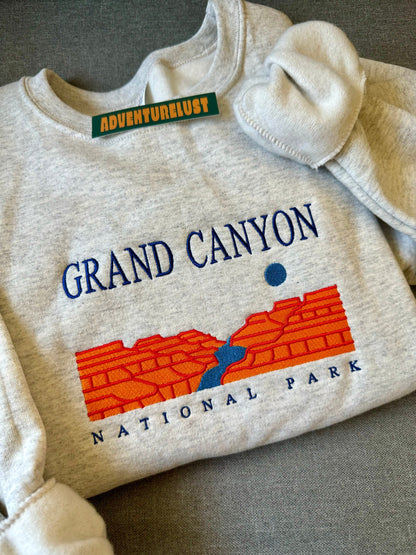 Embroidered grand canyon national park crewneck — Adventurelust