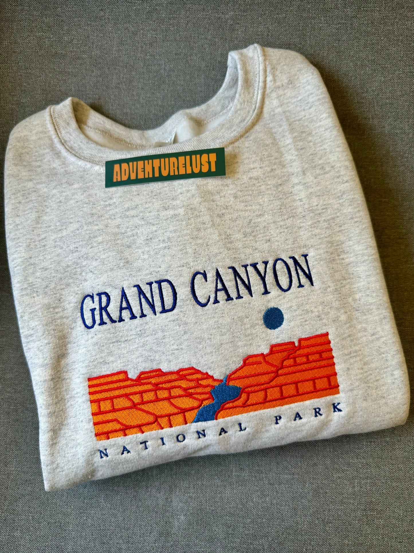 Embroidered grand canyon national park crewneck — Adventurelust