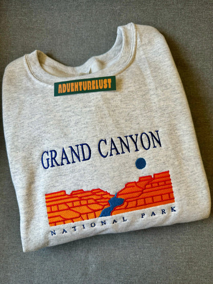 Embroidered grand canyon national park crewneck — Adventurelust