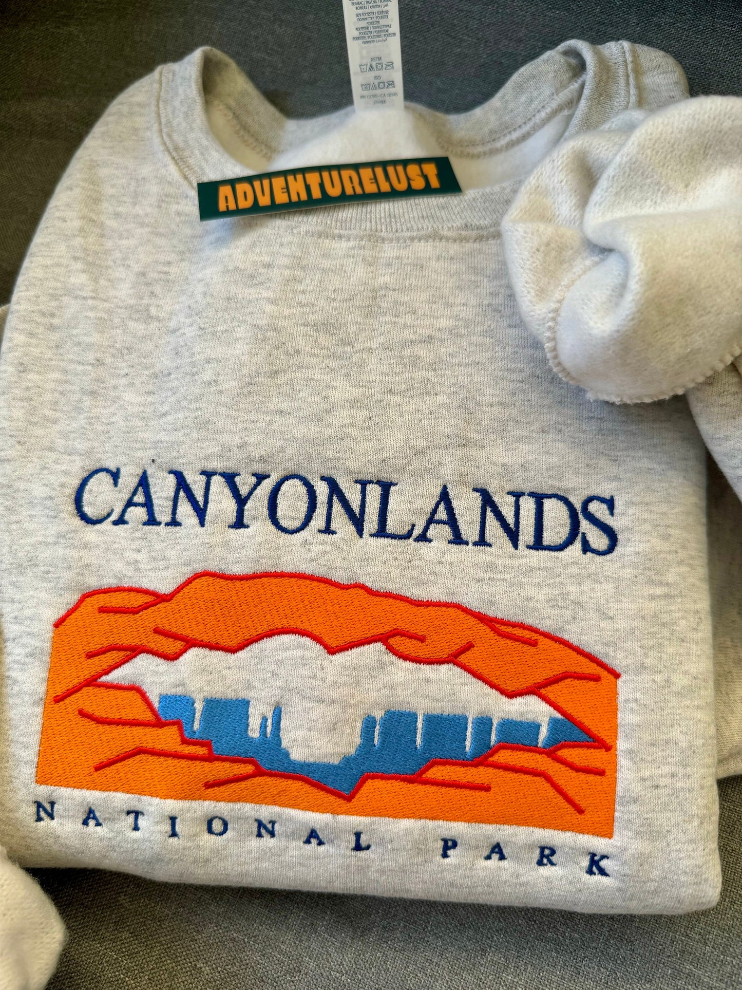 Embroidered canyonlands national park crewneck — Adventurelust