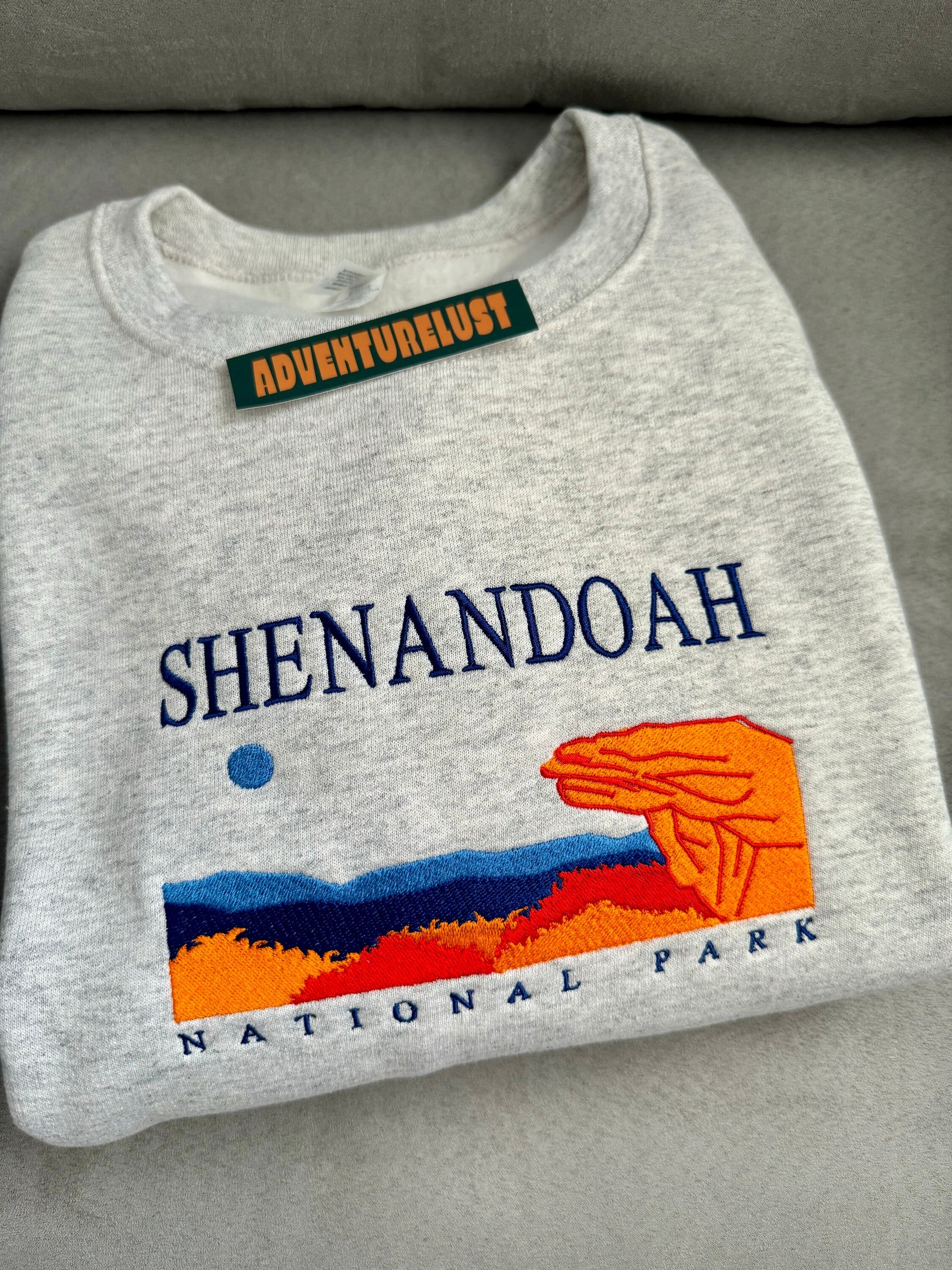 Embroidered shenandoah national park crewneck — Adventurelust