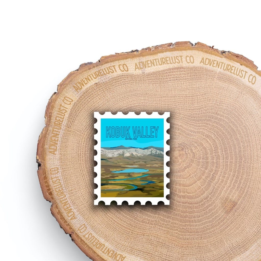 Kobuk Valley National Park Alaska Stamp Sticker