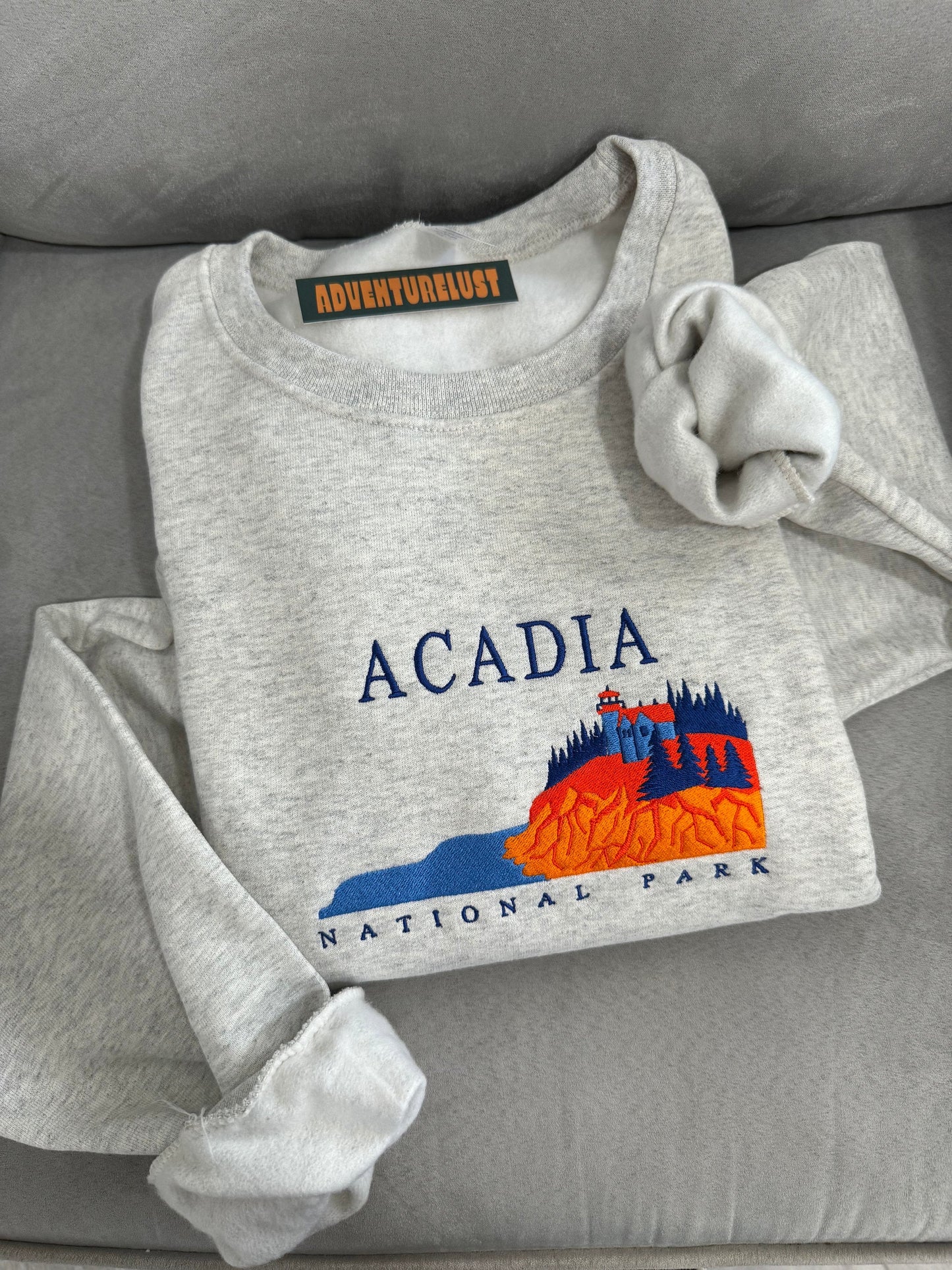 Embroidered Acadia National Park Crewneck