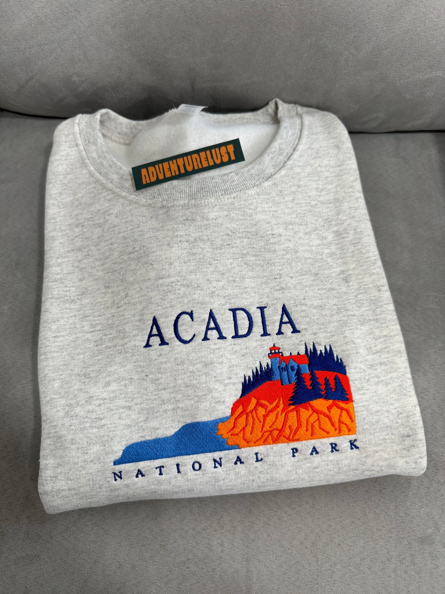Embroidered Acadia National Park Crewneck