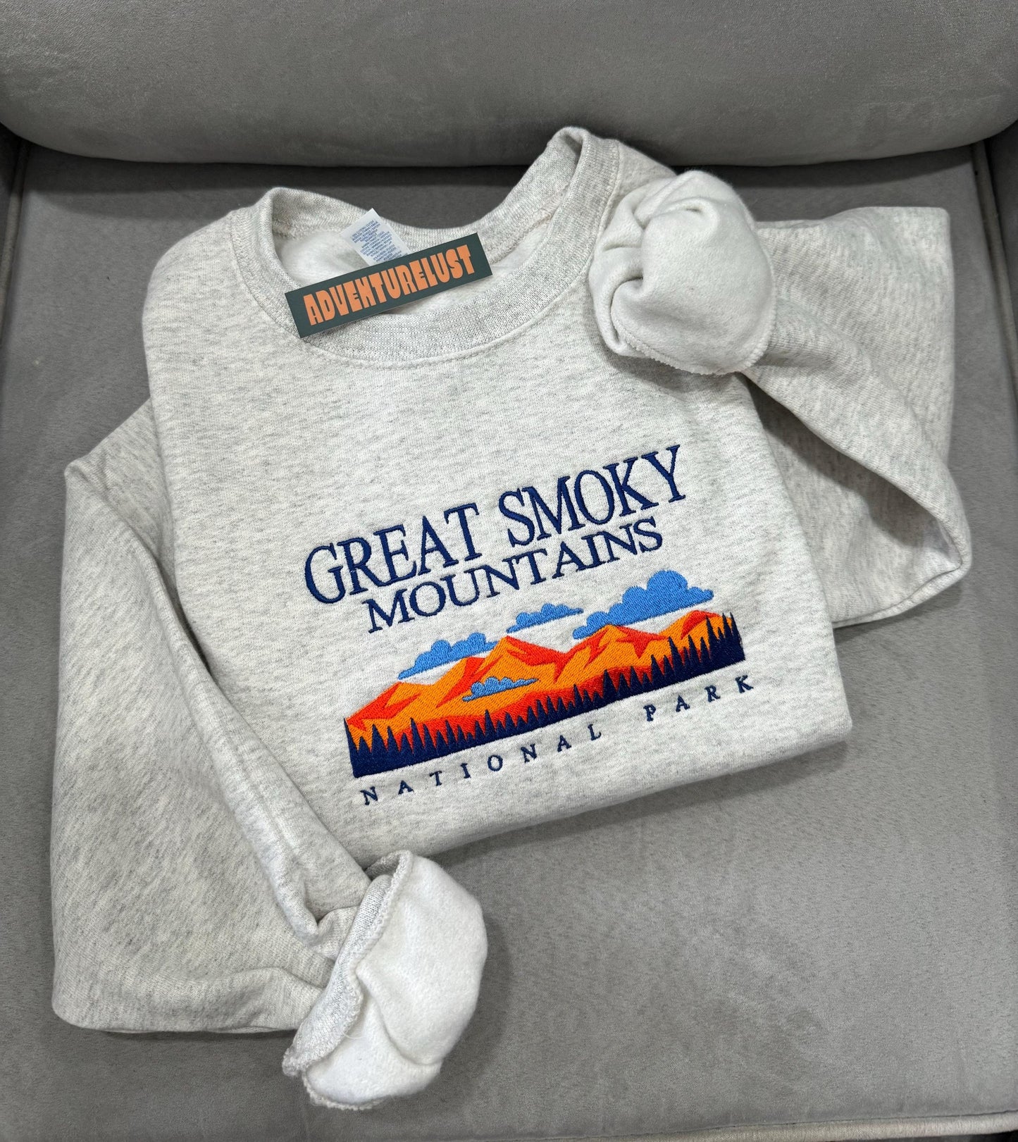 Embroidered Great Smoky Mountains National Park Crewneck