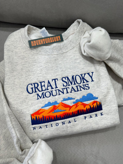Embroidered Great Smoky Mountains National Park Crewneck