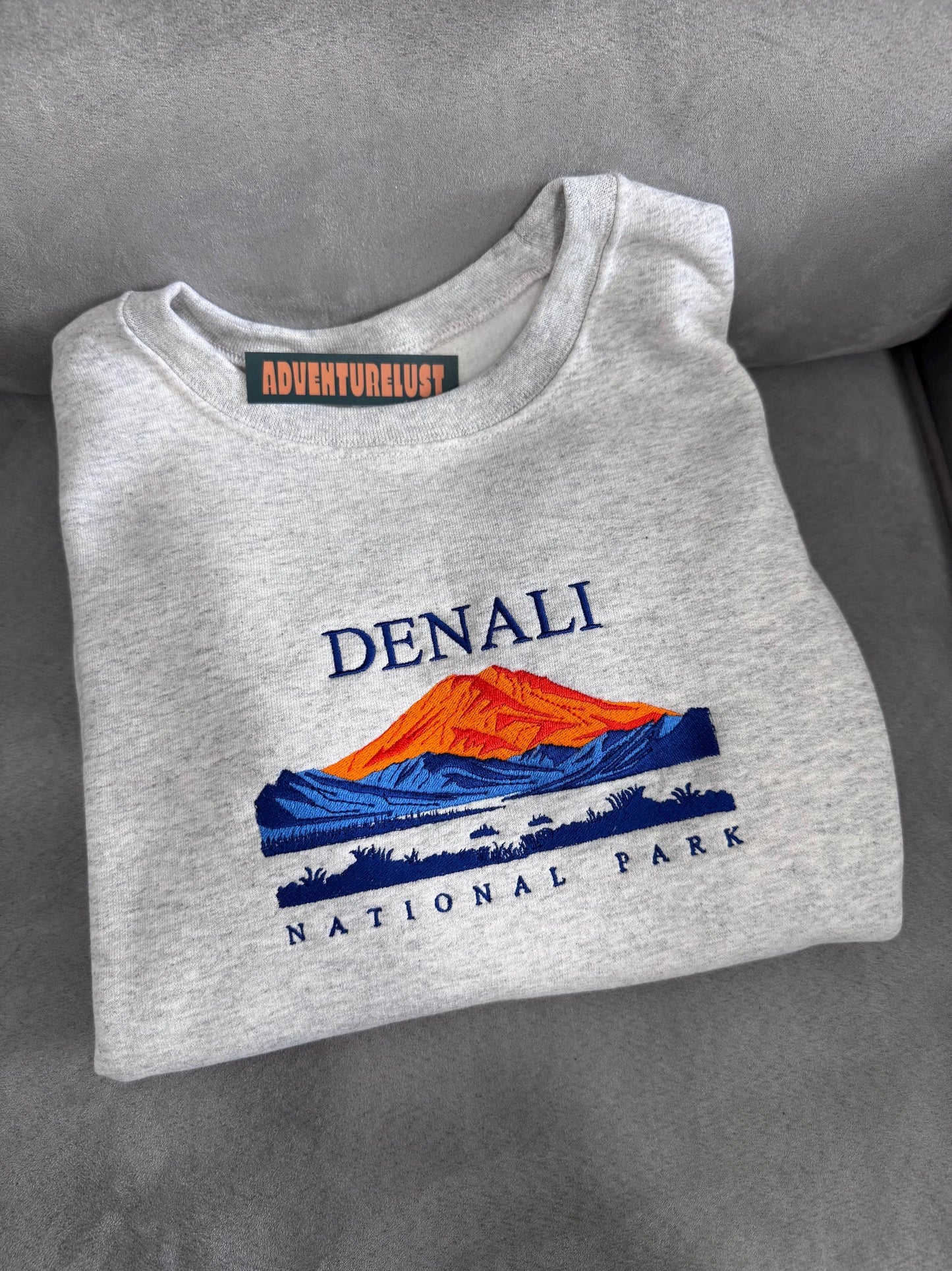 Embroidered Denali National Park Crewneck