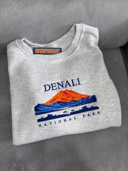 Embroidered Denali National Park Crewneck