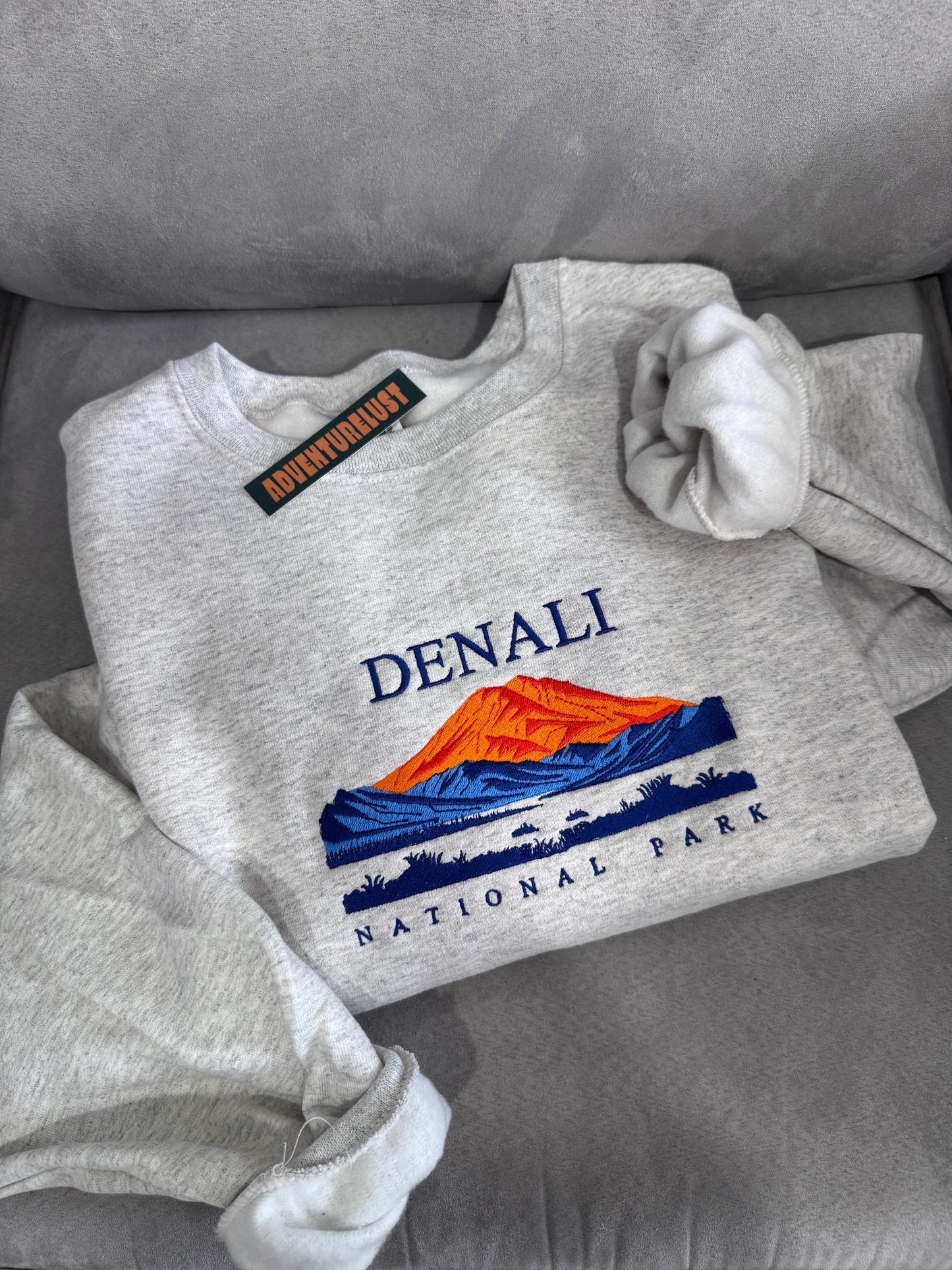 Embroidered Denali National Park Crewneck