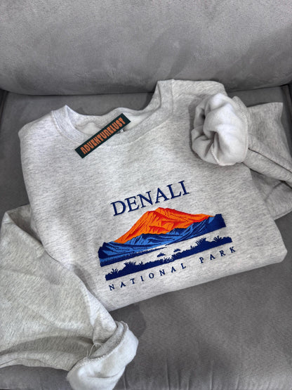 Embroidered Denali National Park Crewneck