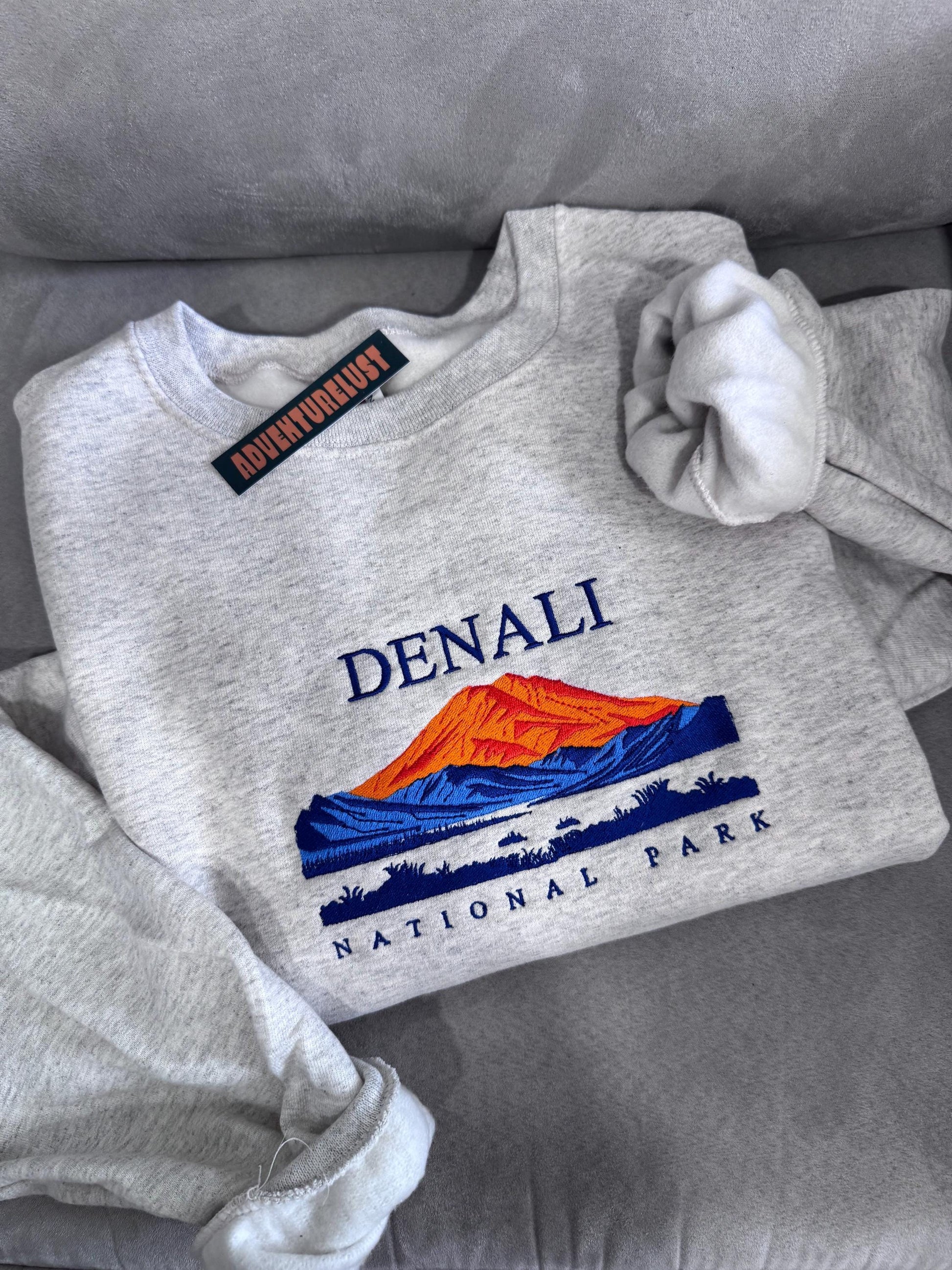 Embroidered Denali National Park Crewneck