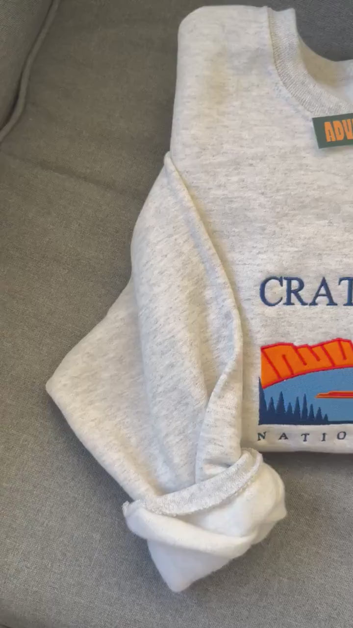 crater lake crewneck video — Adventurelust
